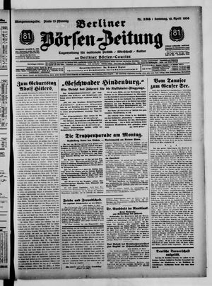 Berliner Börsen-Zeitung vom 19.04.1936