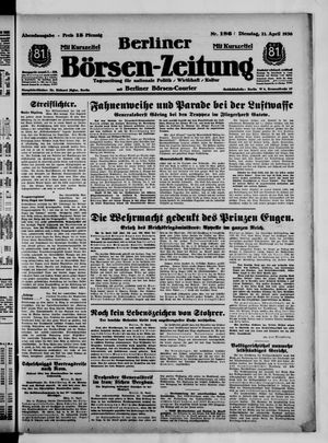 Berliner Börsen-Zeitung vom 21.04.1936