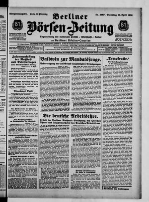 Berliner Börsen-Zeitung vom 28.04.1936