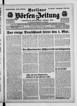 Berliner Börsen-Zeitung vom 02.05.1936