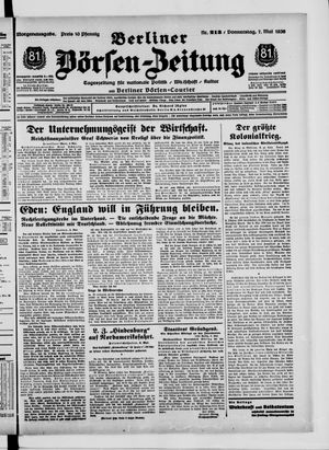 Berliner Börsen-Zeitung vom 07.05.1936