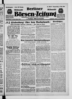 Berliner Börsen-Zeitung vom 07.05.1936