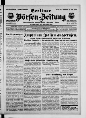 Berliner Börsen-Zeitung vom 10.05.1936
