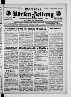 Berliner Börsen-Zeitung vom 16.05.1936