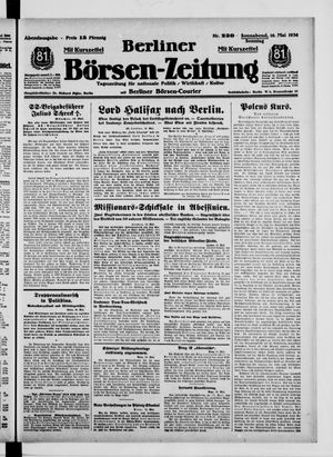 Berliner Börsen-Zeitung vom 16.05.1936