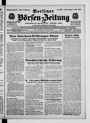 Berliner Börsen-Zeitung vom 21.05.1936
