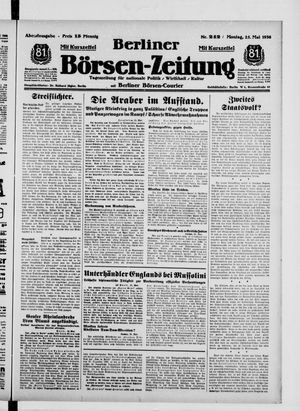 Berliner Börsen-Zeitung vom 25.05.1936