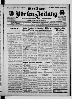 Berliner Börsen-Zeitung vom 31.05.1936