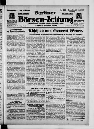 Berliner Börsen-Zeitung vom 06.06.1936