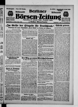 Berliner Börsen-Zeitung vom 13.06.1936