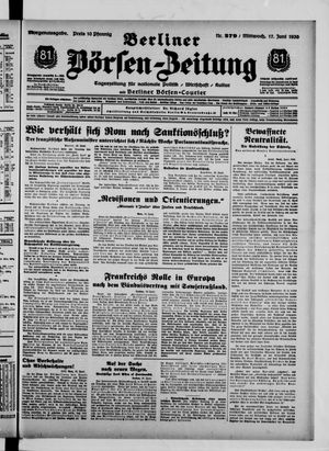 Berliner Börsen-Zeitung vom 17.06.1936