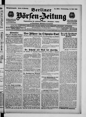 Berliner Börsen-Zeitung vom 18.06.1936