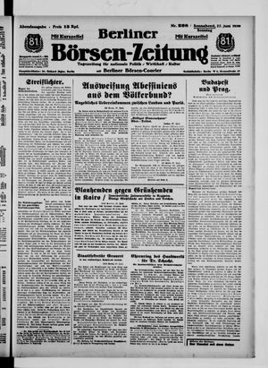 Berliner Börsen-Zeitung vom 27.06.1936