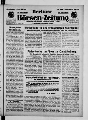 Berliner Börsen-Zeitung vom 02.07.1936