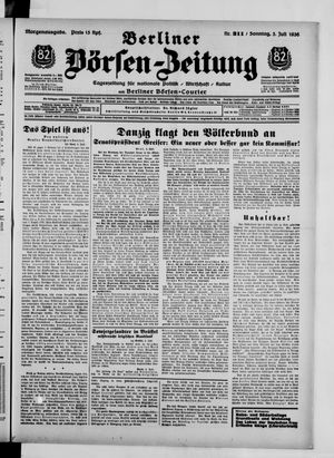 Berliner Börsen-Zeitung vom 05.07.1936