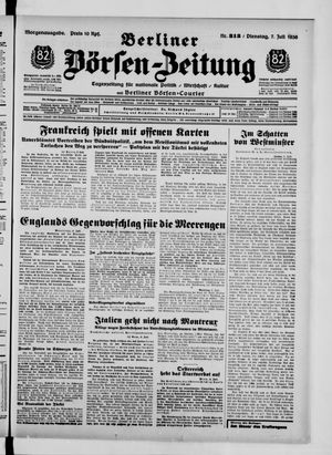 Berliner Börsen-Zeitung vom 07.07.1936