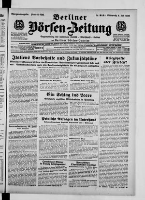 Berliner Börsen-Zeitung vom 08.07.1936