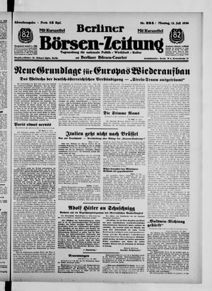 Berliner Börsen-Zeitung vom 13.07.1936
