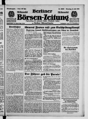 Berliner Börsen-Zeitung vom 21.07.1936