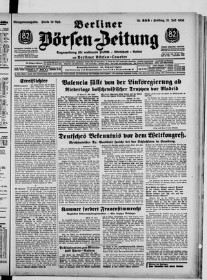 Berliner Börsen-Zeitung vom 31.07.1936