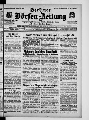 Berliner Börsen-Zeitung vom 12.08.1936