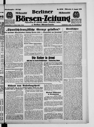 Berliner Börsen-Zeitung vom 12.08.1936