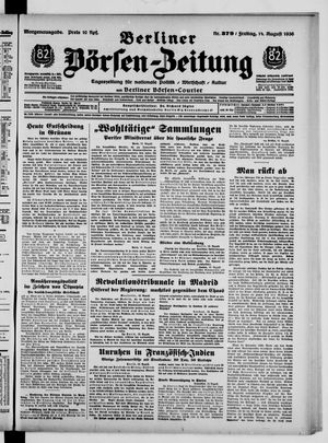 Berliner Börsen-Zeitung vom 14.08.1936