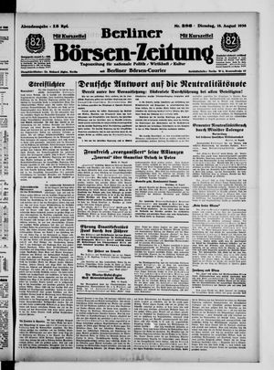 Berliner Börsen-Zeitung vom 18.08.1936