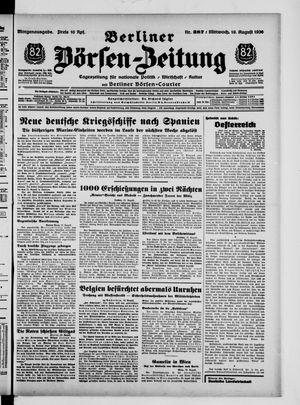 Berliner Börsen-Zeitung vom 19.08.1936
