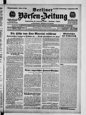 Berliner Börsen-Zeitung vom 03.09.1936