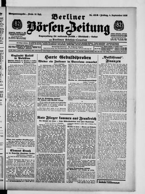 Berliner Börsen-Zeitung vom 04.09.1936