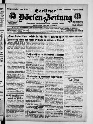 Berliner Börsen-Zeitung vom 05.09.1936