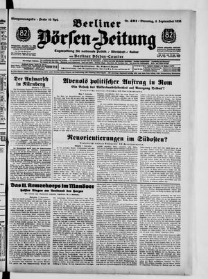 Berliner Börsen-Zeitung vom 08.09.1936