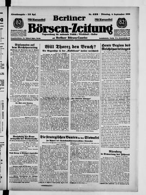Berliner Börsen-Zeitung vom 08.09.1936