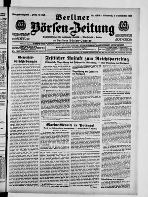 Berliner Börsen-Zeitung vom 09.09.1936