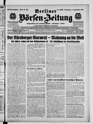 Berliner Börsen-Zeitung vom 15.09.1936