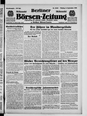 Berliner Börsen-Zeitung vom 21.09.1936