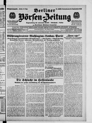 Berliner Börsen-Zeitung vom 26.09.1936