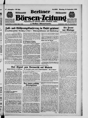 Berliner Börsen-Zeitung vom 29.09.1936