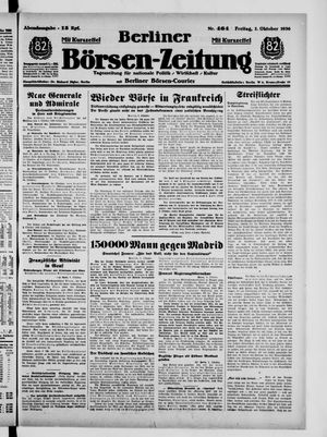 Berliner Börsen-Zeitung vom 02.10.1936