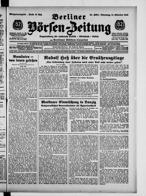 Berliner Börsen-Zeitung vom 13.10.1936