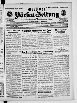 Berliner Börsen-Zeitung vom 05.11.1936