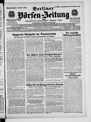 Berliner Börsen-Zeitung on Nov 14, 1936