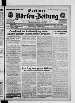 Berliner Börsen-Zeitung on Dec 6, 1936