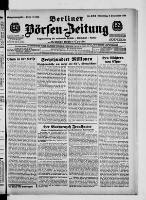 Berliner Börsen-Zeitung vom 08.12.1936