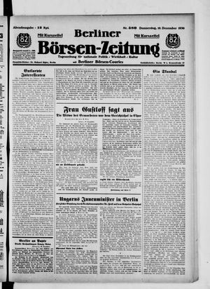 Berliner Börsen-Zeitung on Dec 10, 1936