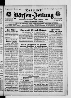 Berliner Börsen-Zeitung on Dec 31, 1936