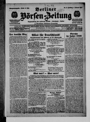 Berliner Börsen-Zeitung vom 01.01.1937