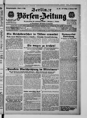 Berliner Börsen-Zeitung vom 03.01.1937
