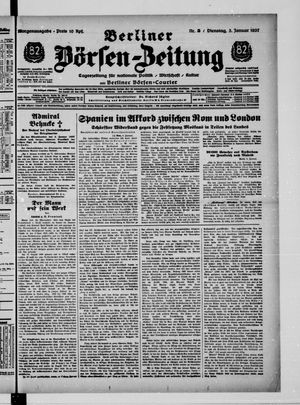 Berliner Börsen-Zeitung vom 05.01.1937